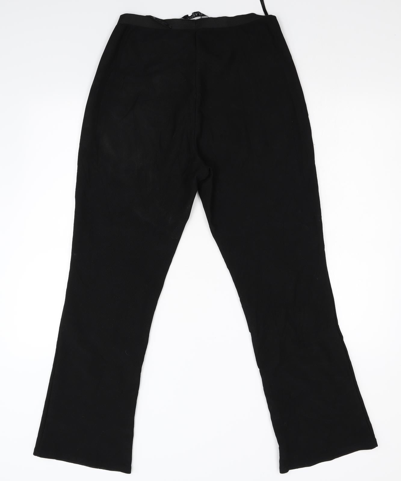 Classic Womens Black   Trousers  Size 14 L28 in