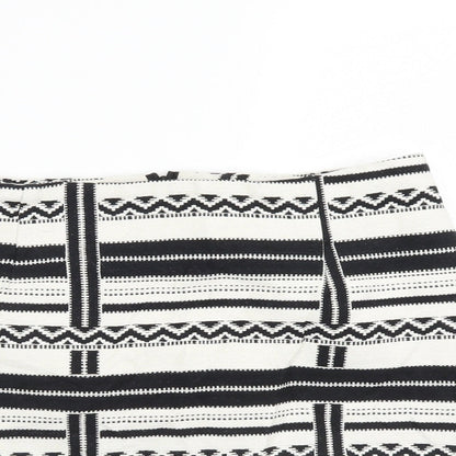 New Look Womens Multicoloured Geometric  A-Line Skirt Size 10