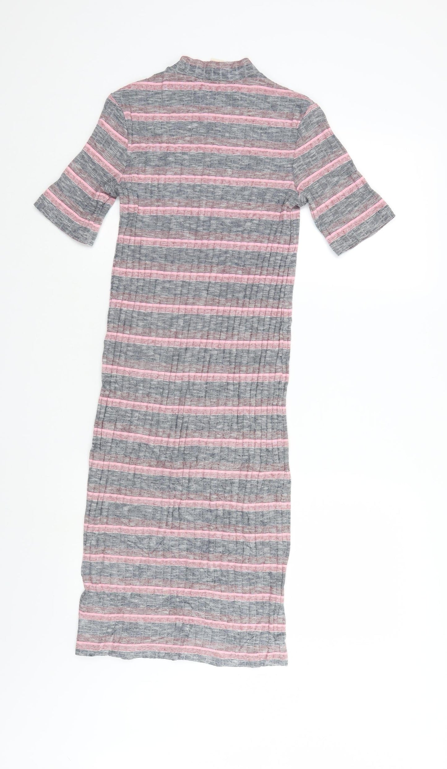 H&M Womens Multicoloured Striped  Pencil Dress  Size 6