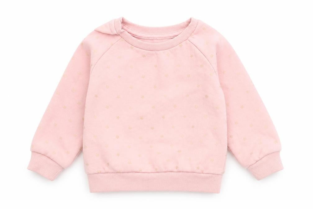 Primark Girls Pink Polka Dot  Pullover Jumper Size 9-12 Months