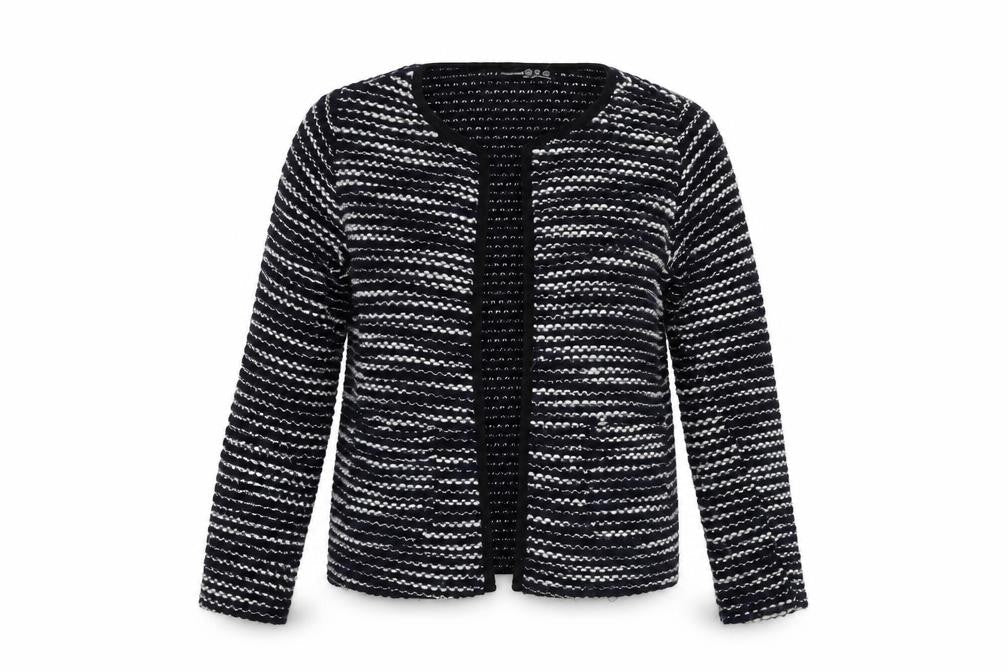 Atmosphere Womens Blue Striped  Jacket Coatigan Size XS