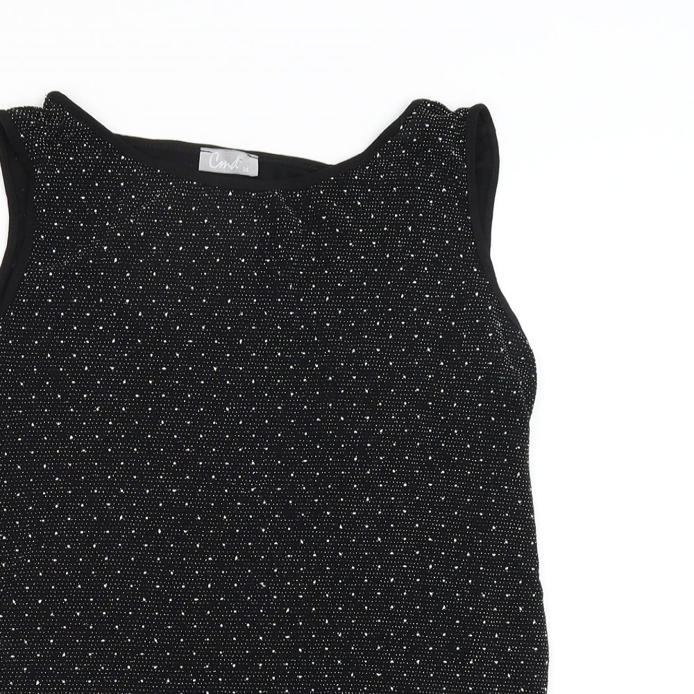 candi Womens Black   Basic Blouse Size 14