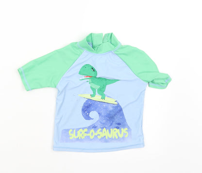 Tu Boys Blue   Basic T-Shirt Size 2-3 Years  - surfasaurus