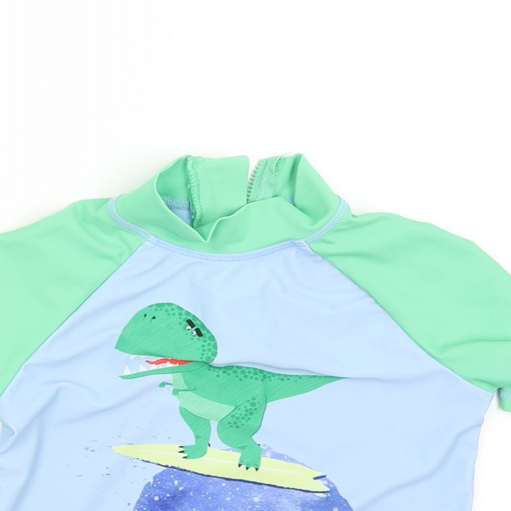 TU Boys Blue   Basic T-Shirt Size 2-3 Years  - surfasaurus