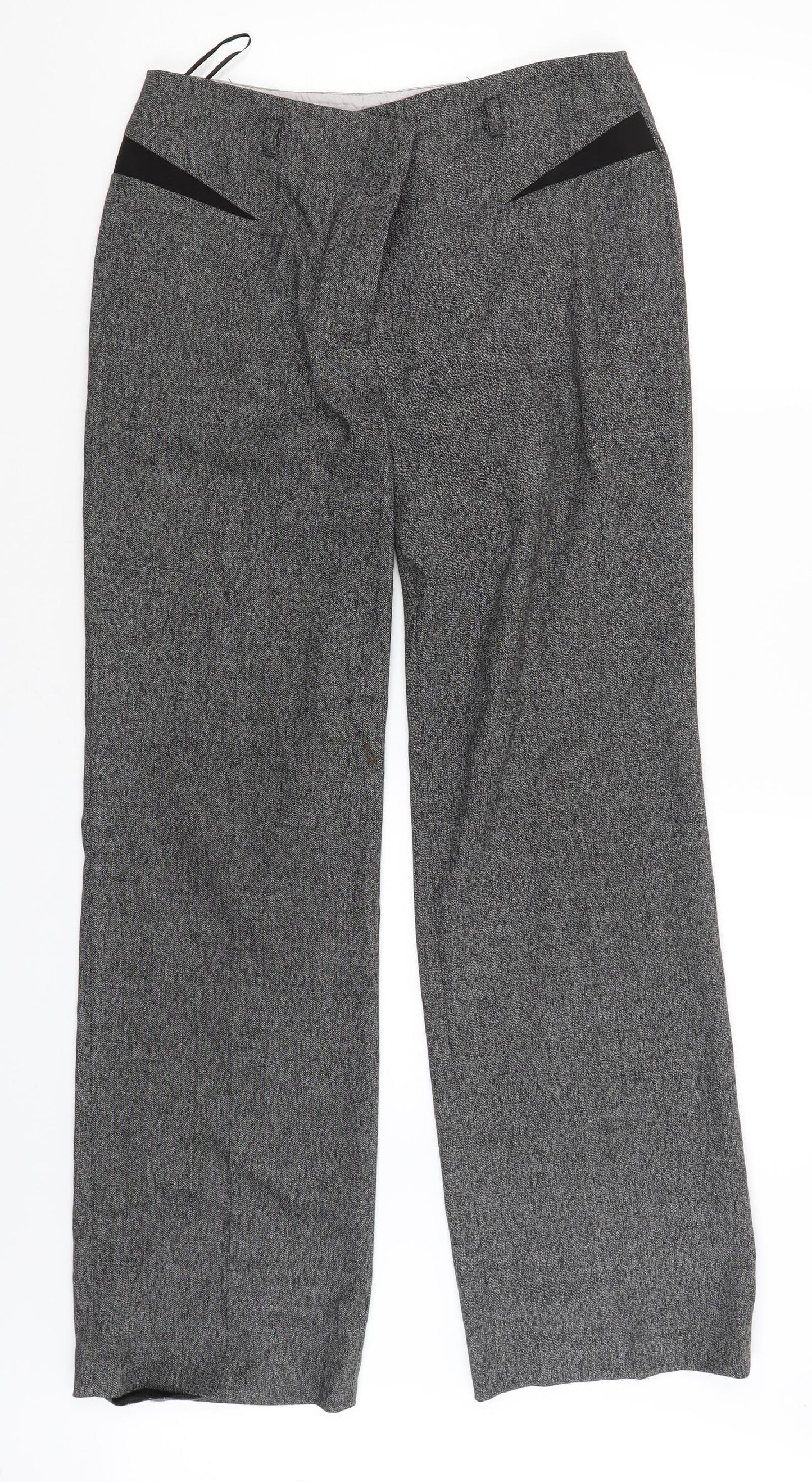 NEXT Womens Grey   Carrot Trousers Size 10 L30 in