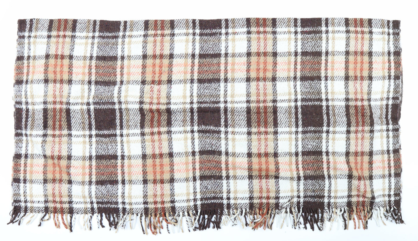 Preworn Womens Brown Check   Scarf