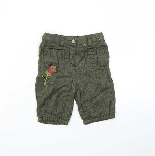 MINIMODE Baby Green   Capri Trousers Size 6-9 Months