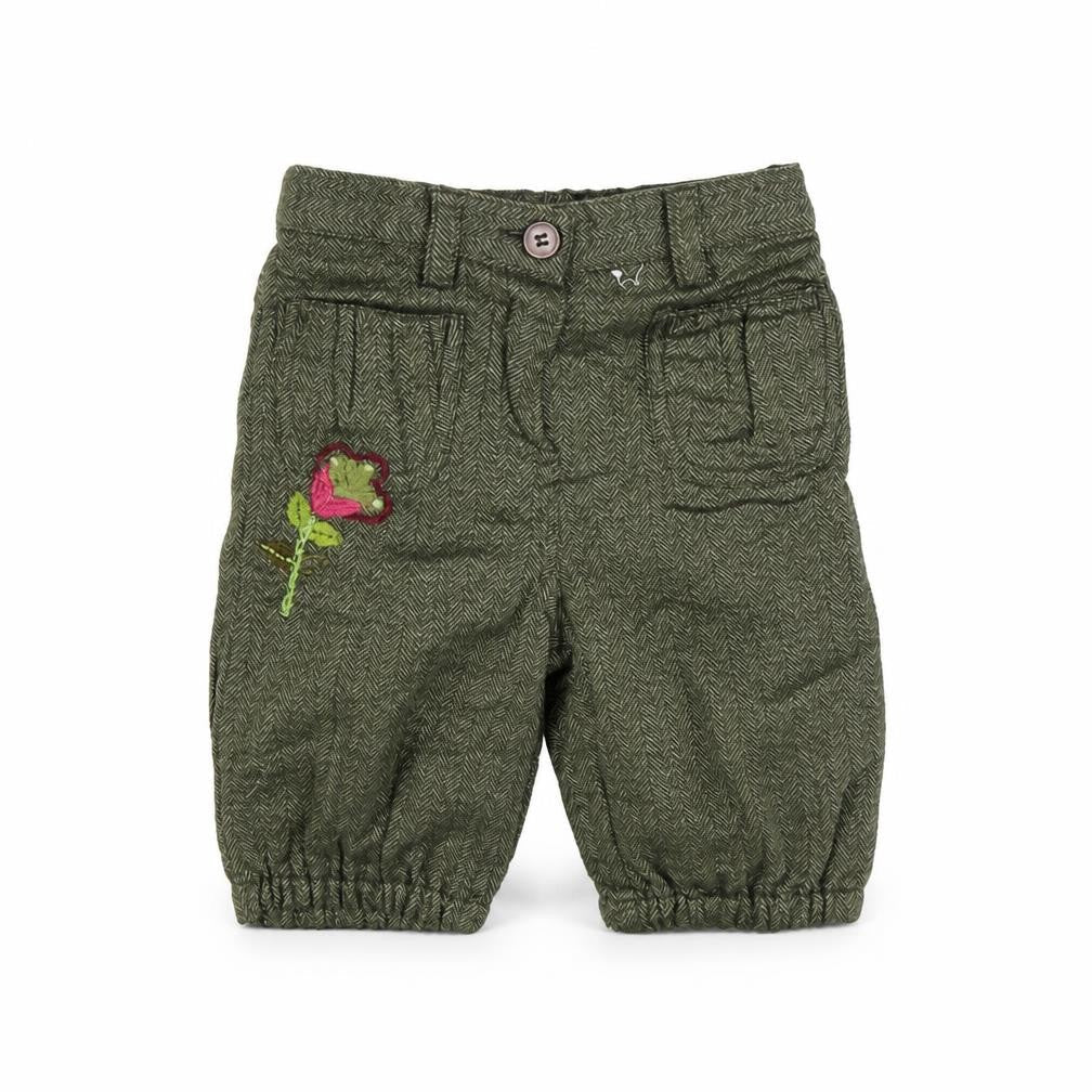 MINIMODE Baby Green   Capri Trousers Size 6-9 Months