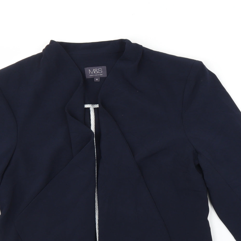 Marks and Spencer Womens Blue   Jacket Blazer Size 10