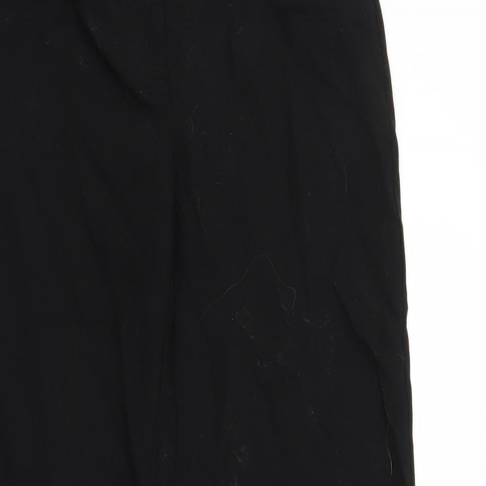 Papaya Womens Black   Trousers  Size 12 L26 in