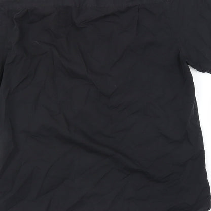 F&F Mens Black    Button-Up Size 16