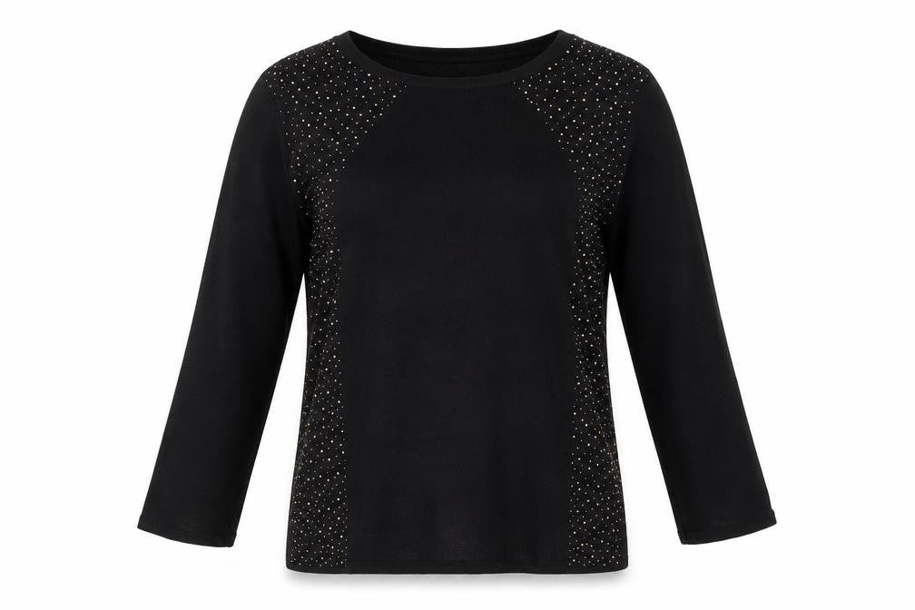 Klass Womens Black   Pullover Jumper Size L