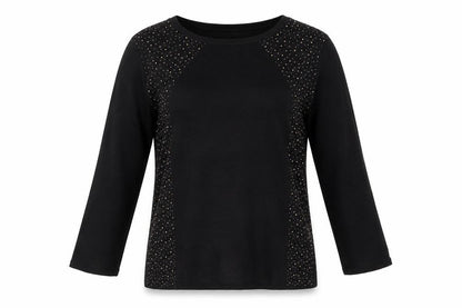 Klass Womens Black   Pullover Jumper Size L