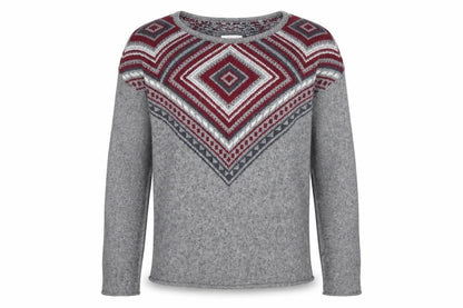 H&M Mens Grey Geometric  Pullover Jumper Size S
