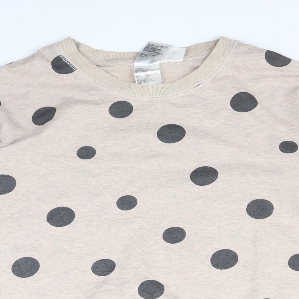 H&M Womens Pink Polka Dot  Pullover Jumper Size S