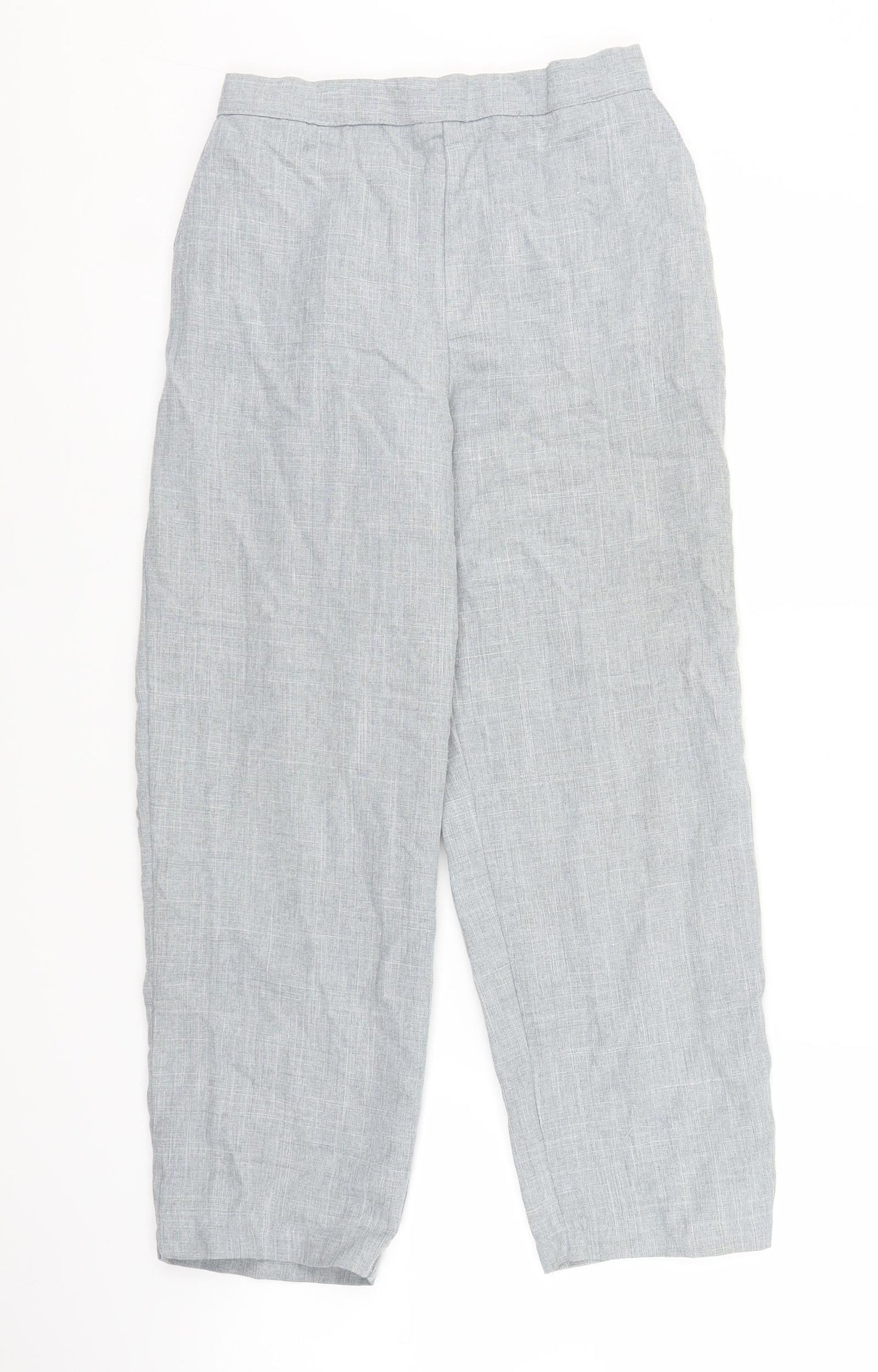 Preworn Womens Grey   Trousers  Size 12 L22 in