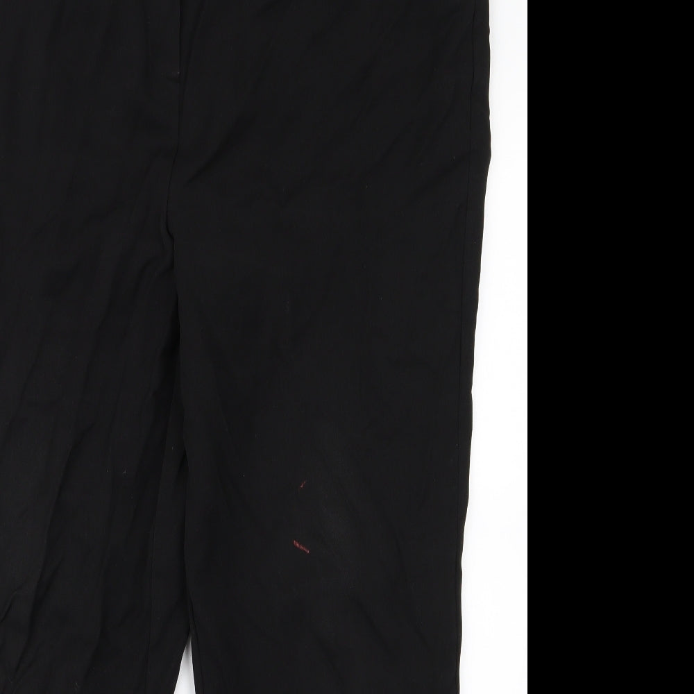 Preworn Womens Black   Trousers  Size 40 L26 in