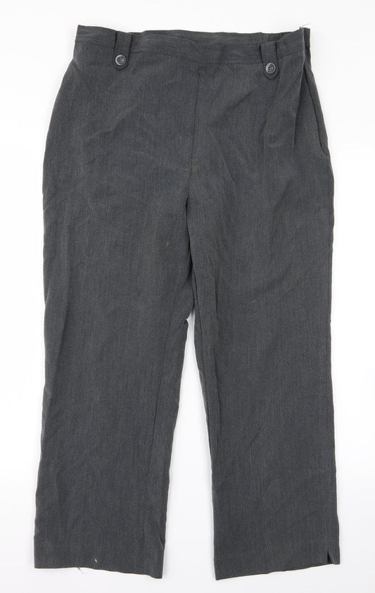 BM Womens Grey   Trousers  Size 16 L24 in