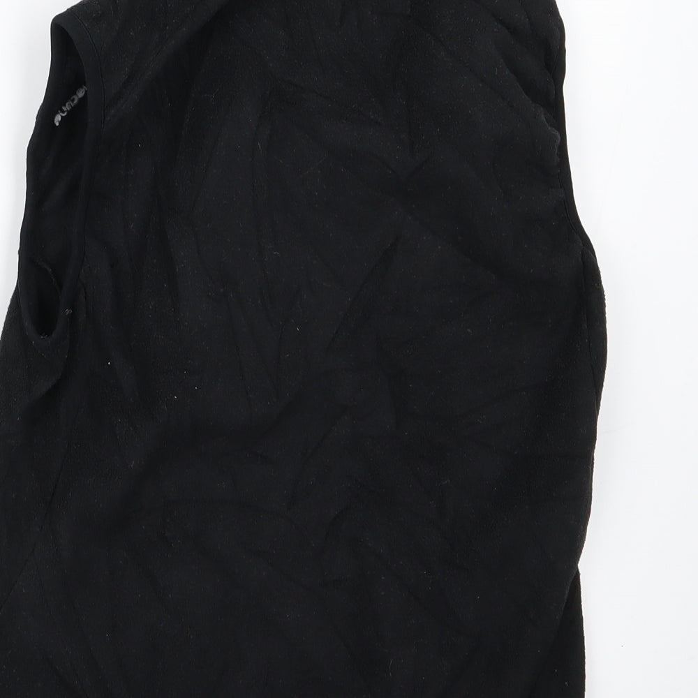 Preworn Womens Black   Gilet Jacket Size 2XS