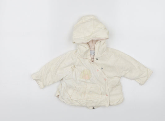 Kiabi Baby White   Jacket  Size 6-9 Months