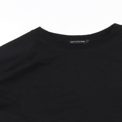 PRETTYLITTLETHING Womens Black   Pullover Jumper Size L