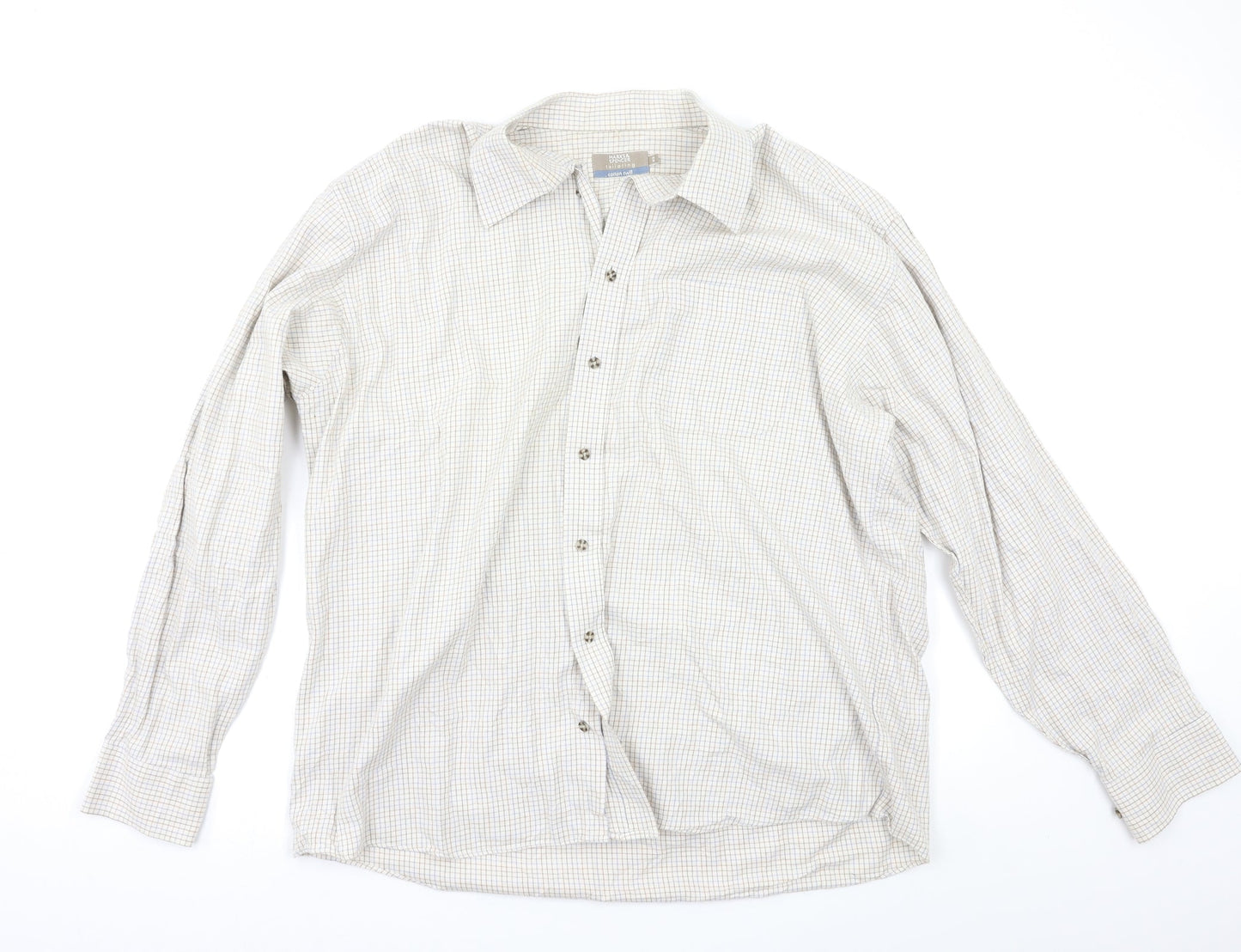 M&S Mens Multicoloured Camouflage   Button-Up Size 46