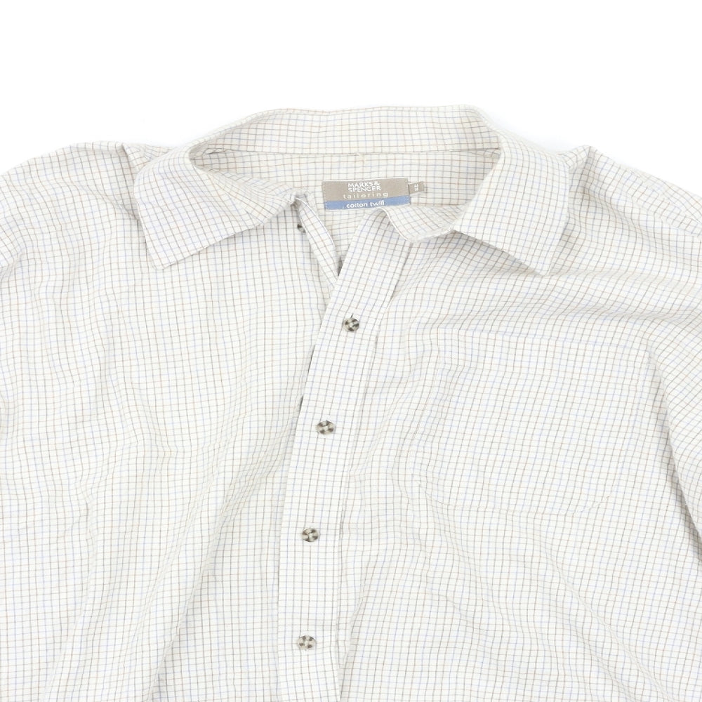 M&S Mens Multicoloured Camouflage   Button-Up Size 46