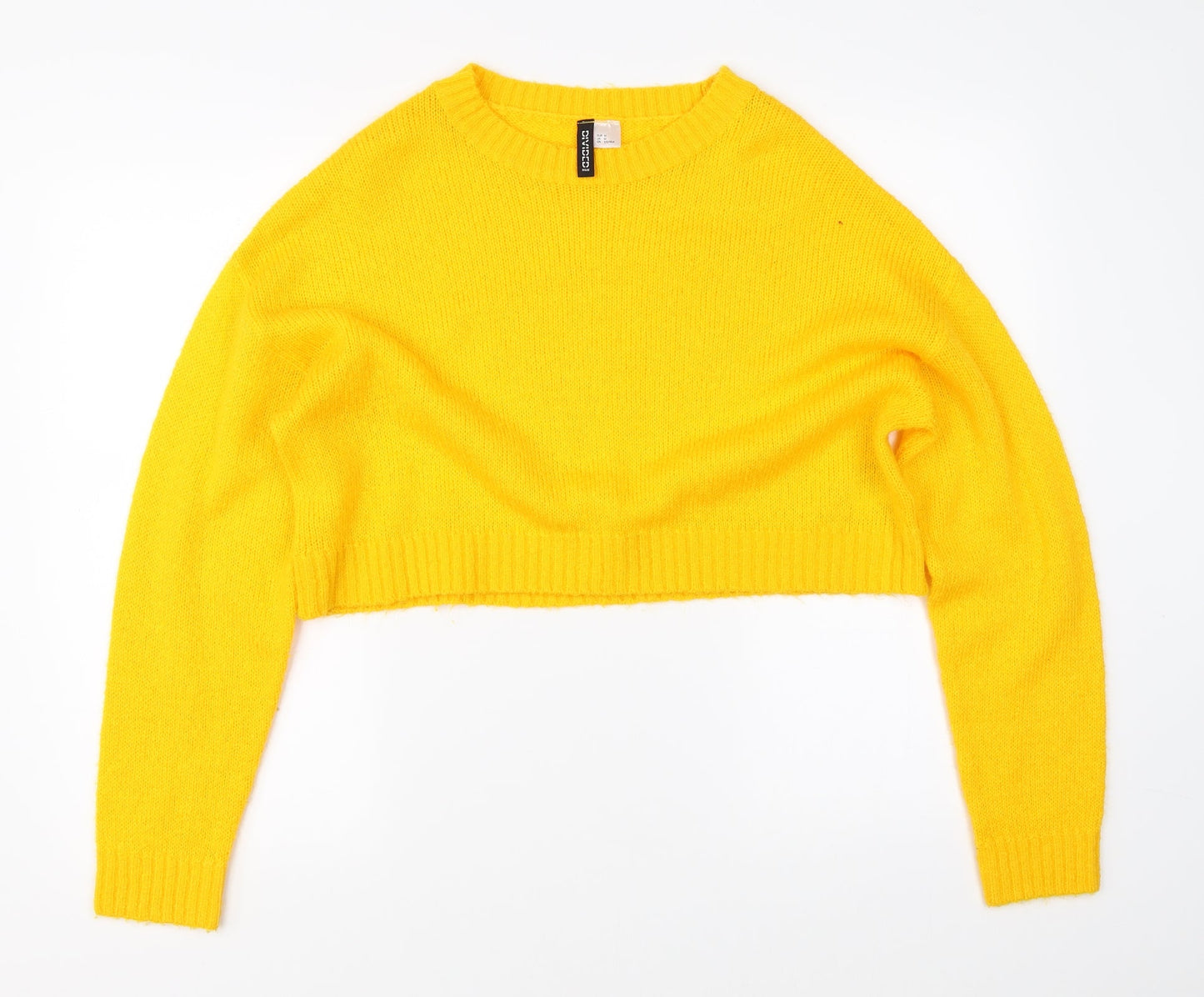 Divided Womens Yellow   Shrug Jumper Size M