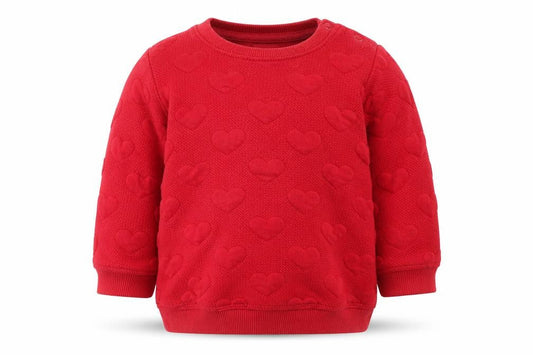 H&M Girls Red   Pullover Jumper Size 3-6 Months