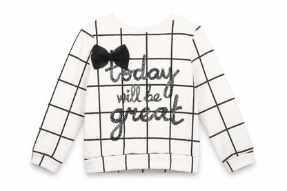 H&M Girls White   Pullover Jumper Size 2 Years