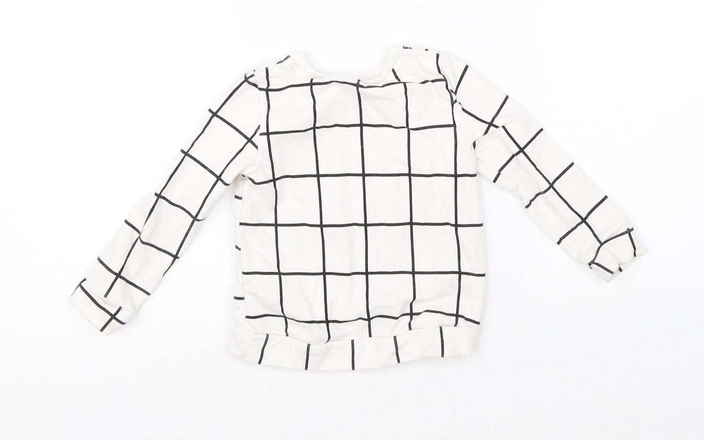 H&M Girls White   Pullover Jumper Size 2 Years