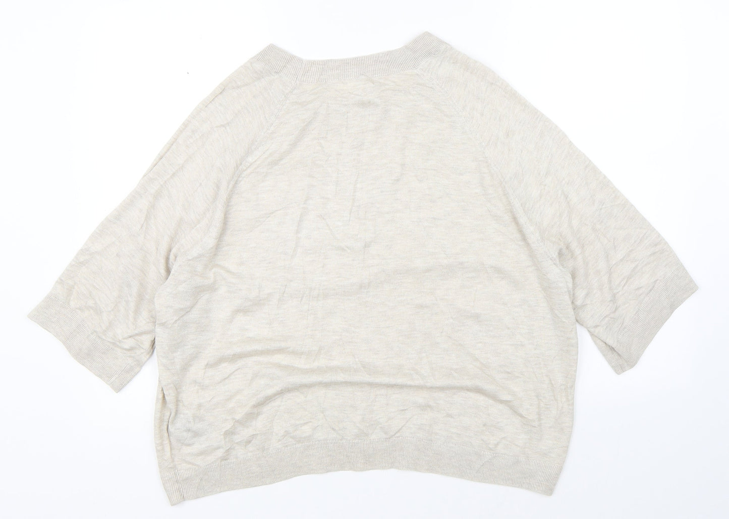 H&M Womens Beige   Pullover Jumper Size M