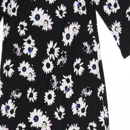 Preloved Anthology Womens Black Floral  A-Line  Size 12 - Label