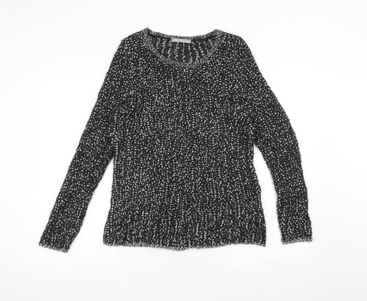 Marks and Spencer Womens Black  Knit Pullover Jumper Size 12