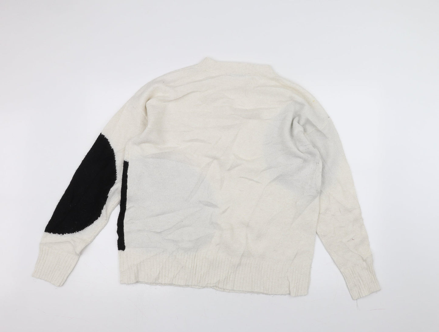 George Womens White   Pullover Jumper Size M