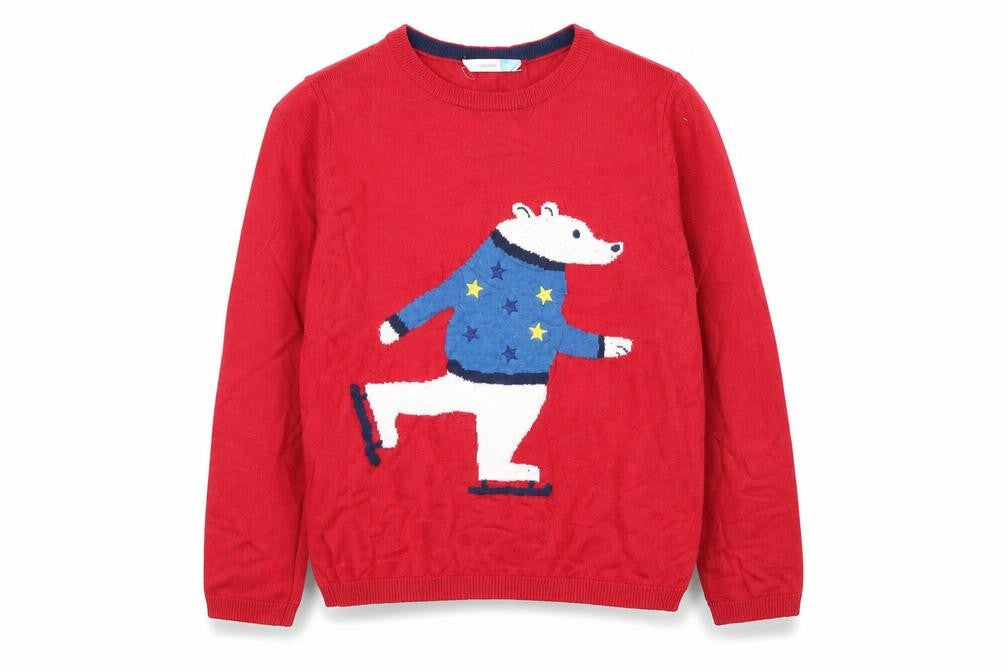 John Lewis Girls Red   Pullover Jumper Size 10 Years