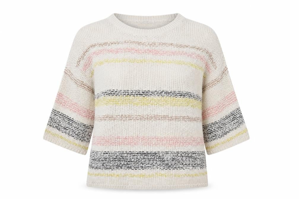 George Womens Brown Striped Knit Pullover Jumper Size 18