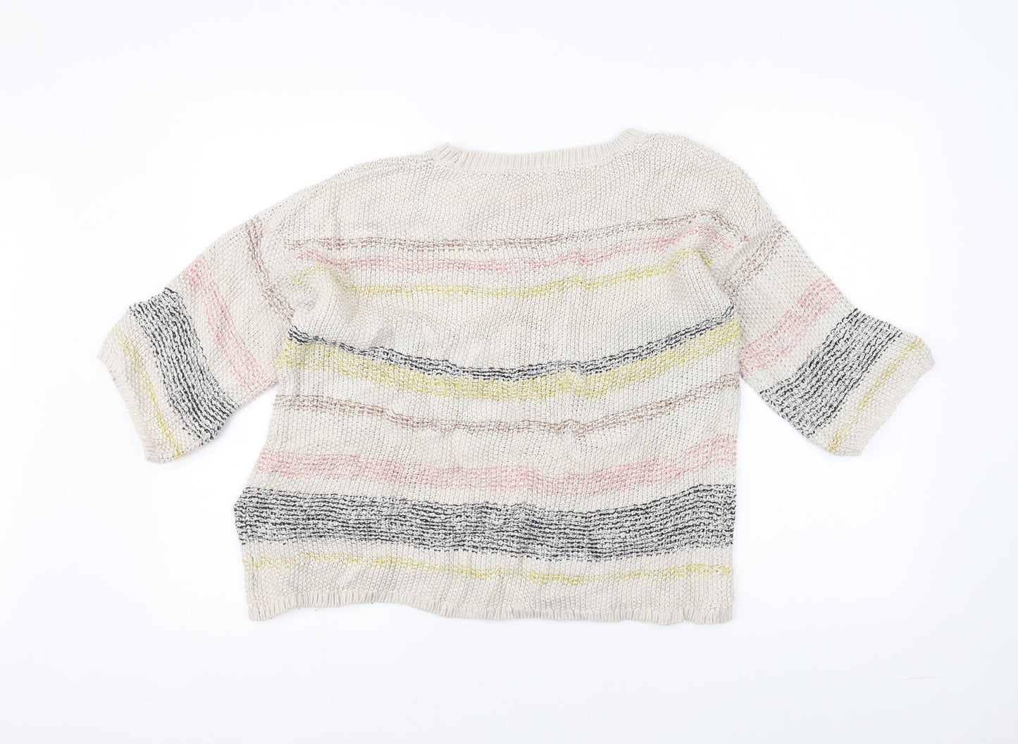 George Womens Brown Striped Knit Pullover Jumper Size 18