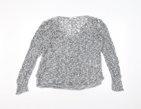 George Womens White  Knit Pullover Jumper Size 16