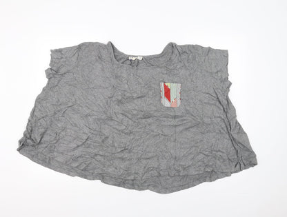 Preworn Womens Grey   Basic T-Shirt Size S