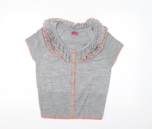 George Womens Grey   Cardigan Jumper Size 14