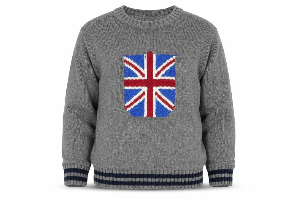 Gap Boys Grey   Pullover Jumper Size 5 Years  - UK Flag