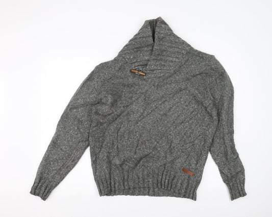 Spirit Mens Grey  Knit Jacket  Size L