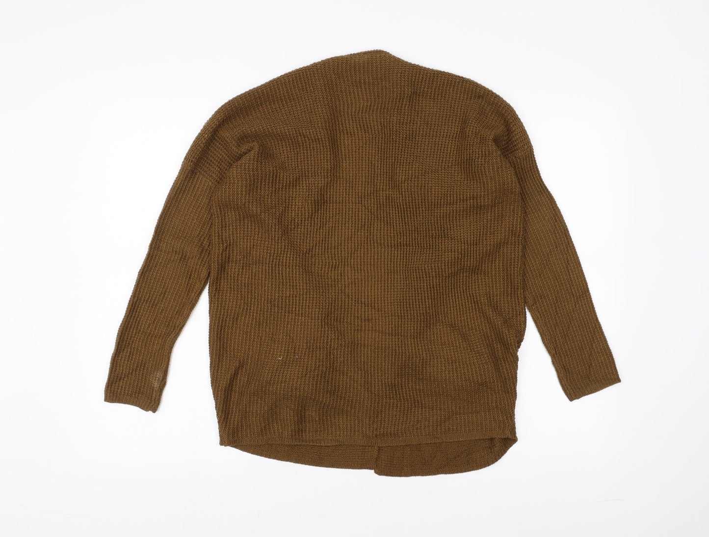 Pull&Bear Womens Brown  Knit Jacket Coatigan Size S
