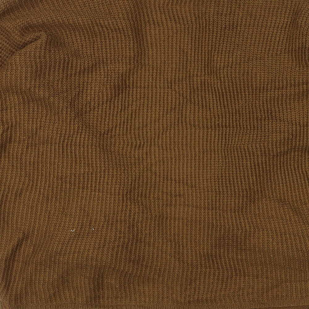 Pull&Bear Womens Brown  Knit Jacket Coatigan Size S
