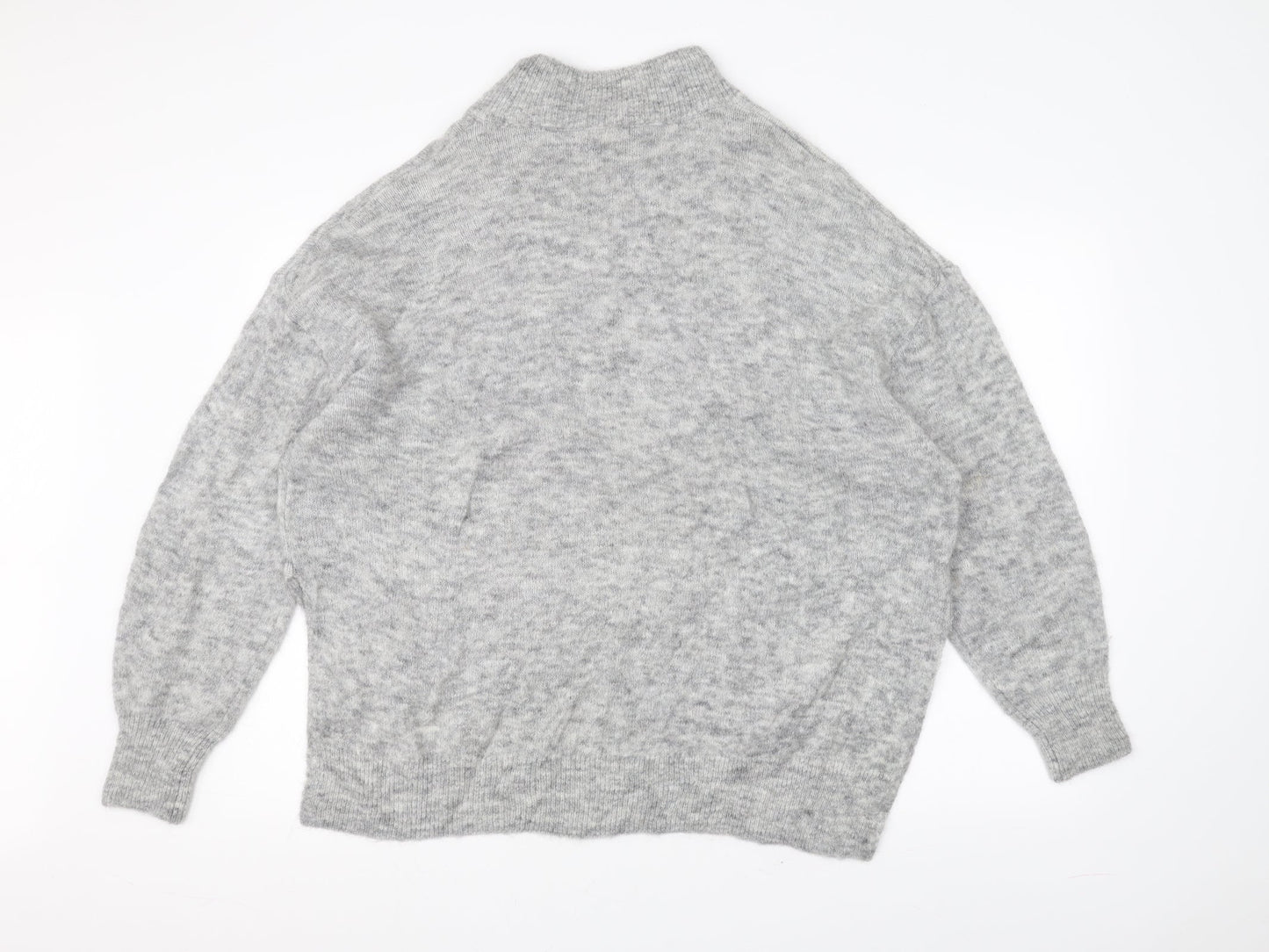 H&M Womens Grey  Knit Pullover Jumper Size M