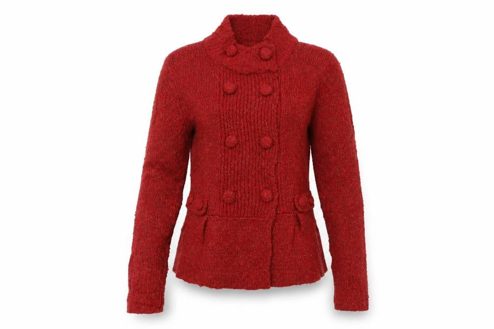 B High Womens Orange  Knit Pullover Jumper Size M