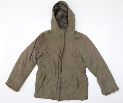 Next Womens Green   Anorak Coat Size 8