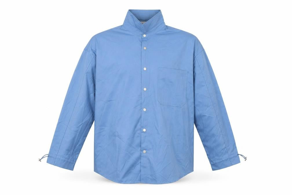madeinwn Mens Blue    Button-Up Size L
