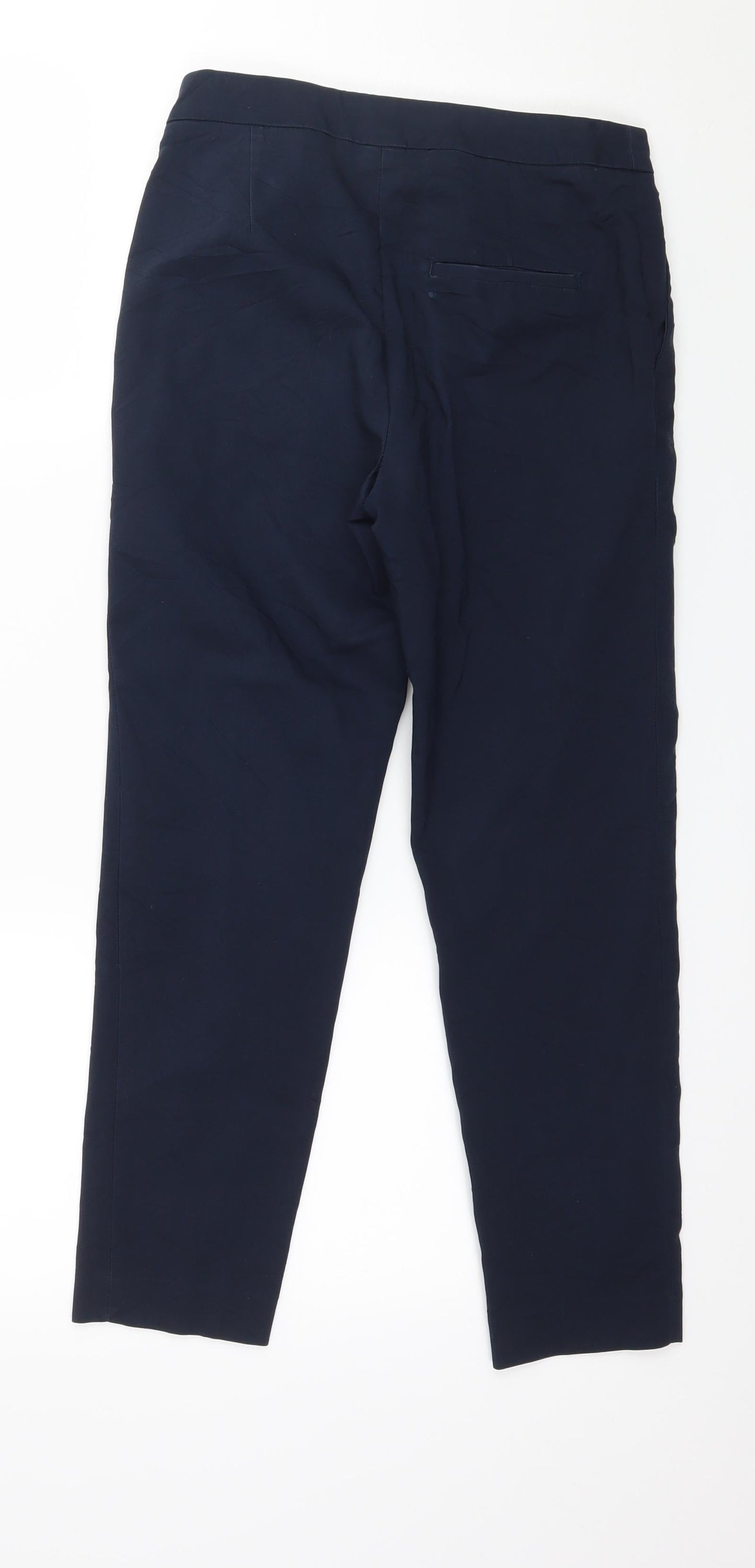 H&M Womens Blue   Trousers  Size 4 L24 in